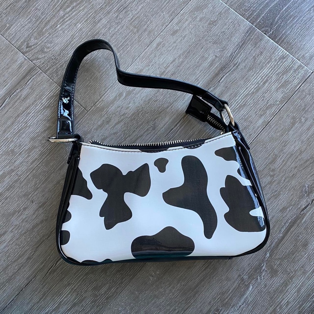 Cow Print Vinyl Purse